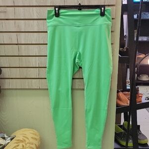 Fabletics Green Leggings Stretchy Athletic Wear